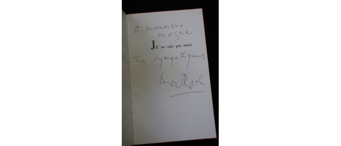 RICHAUD : Je ne suis pas mort - Signed book, First edition - Edition-Originale.com