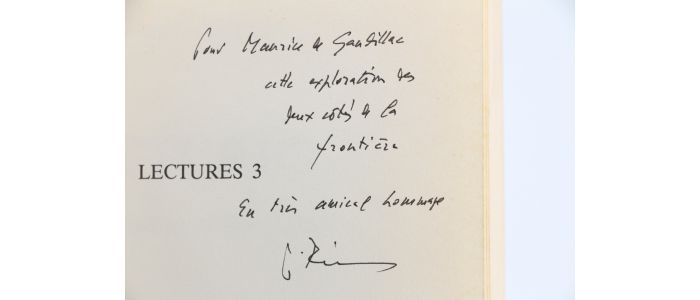 RICOEUR : Lectures 3 - Aux Frontières de la philosophie - Signed book, First edition - Edition-Originale.com