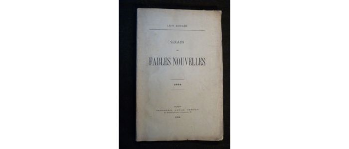 RIFFARD : Sixain de fables nouvelles - First edition - Edition-Originale.com