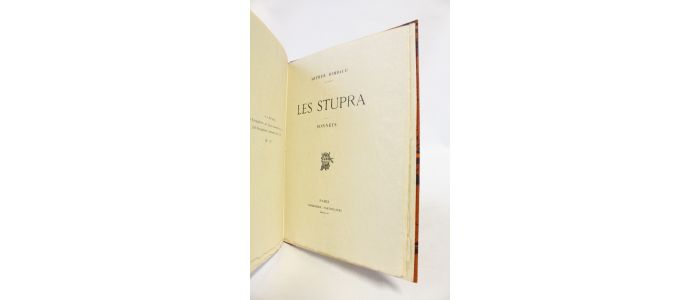 RIMBAUD : Les stupra - Edition Originale - Edition-Originale.com