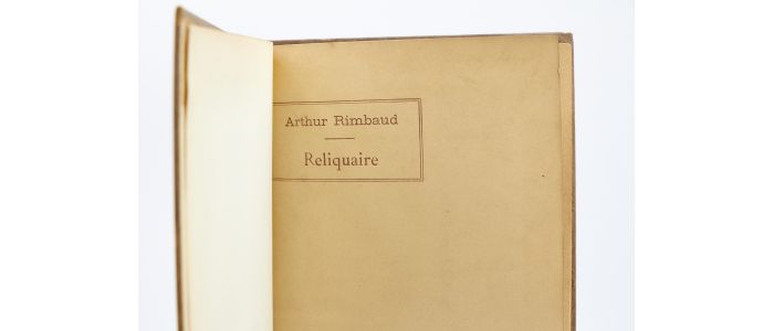 RIMBAUD : Reliquaire - Prima edizione - Edition-Originale.com