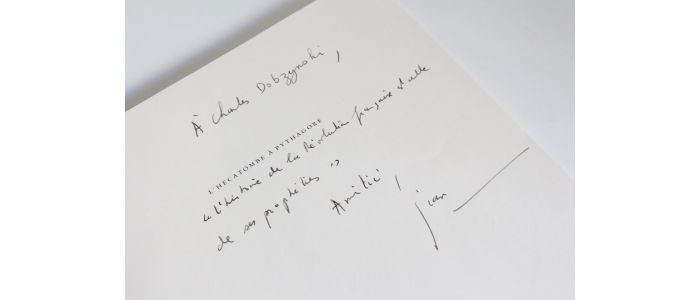 RISTAT : L'hécatombe à Pythagore - Autographe, Edition Originale - Edition-Originale.com