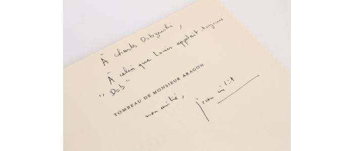 RISTAT : Tombeau de monsieur Aragon - Signiert, Erste Ausgabe - Edition-Originale.com