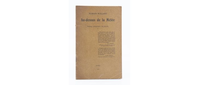ROLLAND : Au-dessus de la mêlée - First edition - Edition-Originale.com