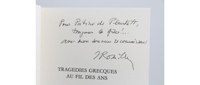 ROMILLY : Tragédie grecque au fil des ans - Signed book, First edition - Edition-Originale.com