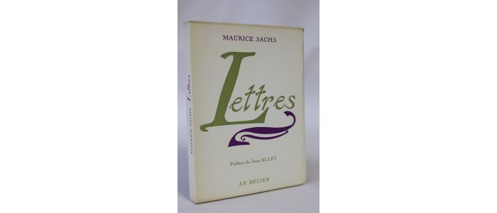 SACHS : Lettres - Edition Originale - Edition-Originale.com