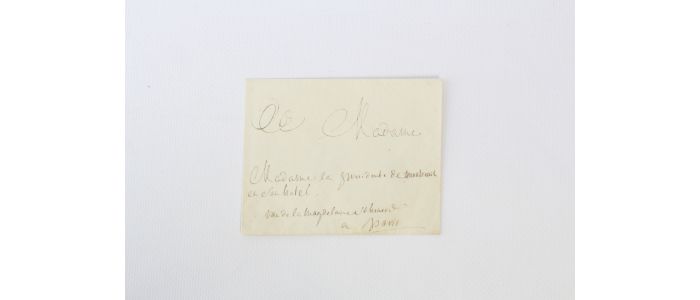 SADE : Enveloppe rédigée de la main du Marquis de Sade - Signed book - Edition-Originale.com