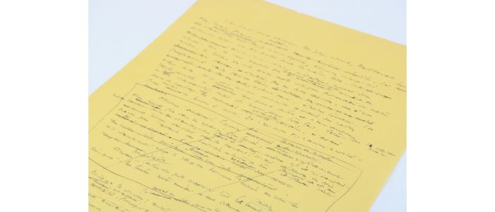 SAINT-EXUPERY : Un feuillet manuscrit autographe de 
