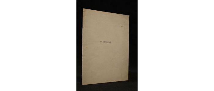 VALLAS : In mémoriam - Signed book, First edition - Edition-Originale.com