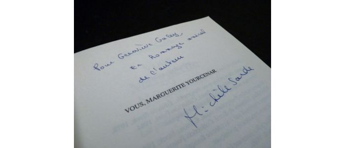 SARDE : Vous, Marguerite Yourcenar - Signed book, First edition - Edition-Originale.com