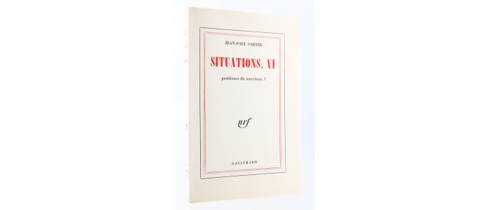 SARTRE : Situations, VI - Problèmes du marxisme - First edition - Edition-Originale.com