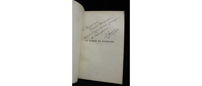 SAUZEY : La guerre en fourrures, notes de campagne - Signed book, First edition - Edition-Originale.com