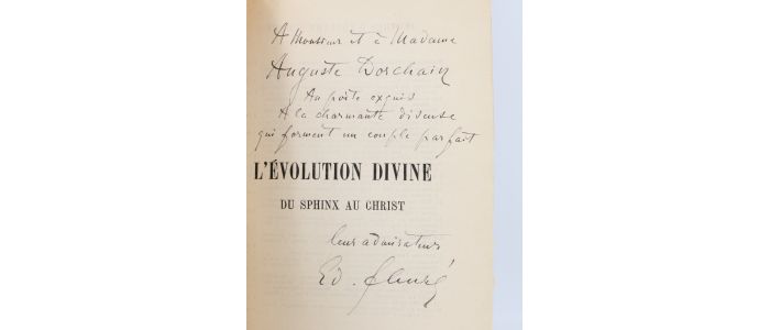 SCHURE : L'évolution divine du Sphinx au Christ  - Libro autografato, Prima edizione - Edition-Originale.com