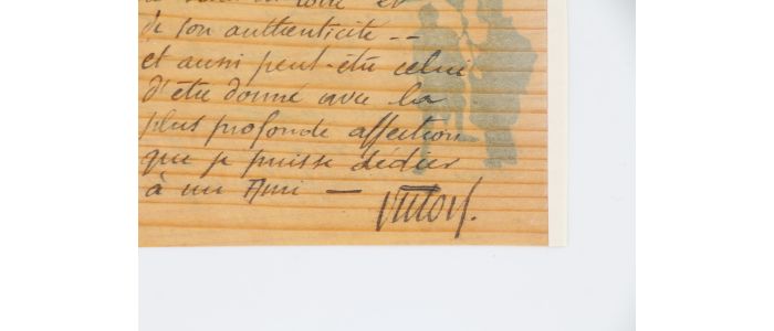 SEGALEN : Lettre autographe signée envoyée depuis San Francisco adressée à Emile Mignard sur papier bois asiatique - Autographe, Edition Originale - Edition-Originale.com