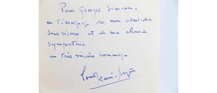 SIMENON : Les coteaux de Saint-Saturnin - Autographe, Edition Originale - Edition-Originale.com