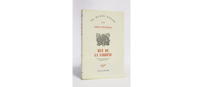 STEINBECK : Rue de la sardine - Edition Originale - Edition-Originale.com