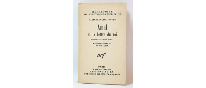 TAGORE : Amal et la lettre du roi - Edition-Originale.com