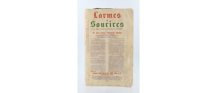 TOLLEMACHE SINCLAIR : (FOUS LITTERAIRES) Larmes et Sourires - First edition - Edition-Originale.com