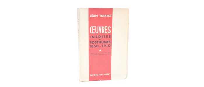 TOLSTOI : Oeuvres inédites et posthumes (1850-1910) - Edition Originale - Edition-Originale.com
