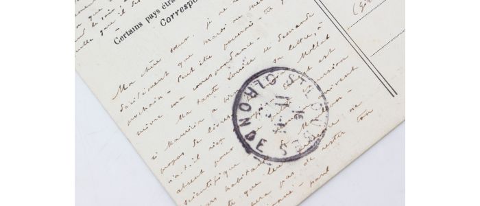 TOULET : Carte postale autographe signée et adressée à sa chère soeur Jane - Signed book, First edition - Edition-Originale.com