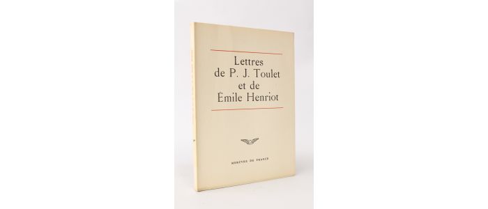 TOULET : Lettres de P.J. Toulet et de Emile Henriot - First edition - Edition-Originale.com