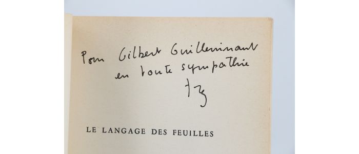 TREZ : Le langage des feuilles - Autographe, Edition Originale - Edition-Originale.com