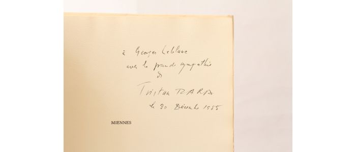 TZARA : Miennes - Autographe, Edition Originale - Edition-Originale.com