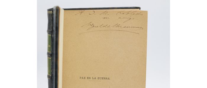 UNAMUNO : Paz en la guerra - Signed book, First edition - Edition-Originale.com