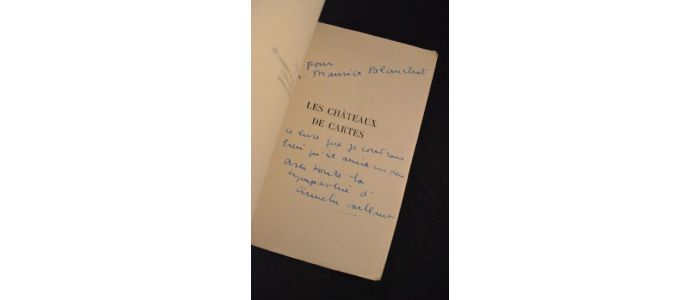 VAILLANT : Les châteaux de cartes - Signed book, First edition - Edition-Originale.com
