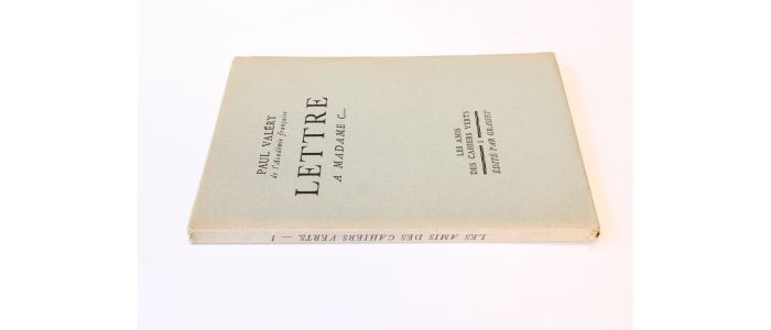 VALERY : Lettre à Madame C... - First edition - Edition-Originale.com