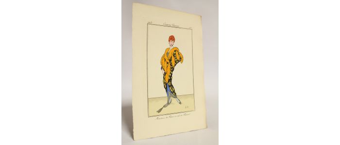 Costumes parisiens. Manteau de Putois à col de Renard (pl.124, Journal des Dames et des Modes, 1913 n°55) - First edition - Edition-Originale.com