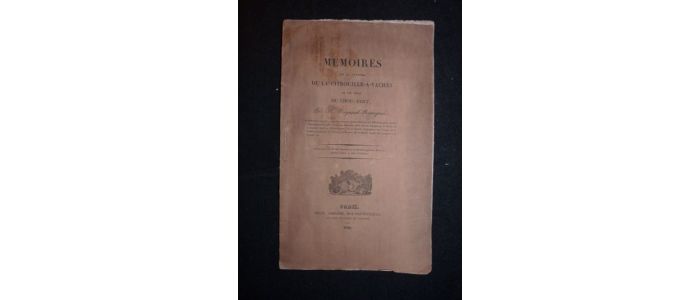 VERGNAUD-ROMAGNESI : Mémoires sur la culture de la citrouille-à-vaches et sur celle du chou-vert - First edition - Edition-Originale.com