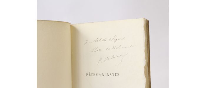 VERLAINE : Fêtes galantes - Libro autografato - Edition-Originale.com