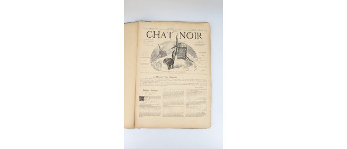 VERLAINE : Le Chat noir - Organe des intérêts de Montmartre - Deuxième année complète du n°53 du 13 janvier 1883 au n°103 du 29 décembre 1883 - Prima edizione - Edition-Originale.com