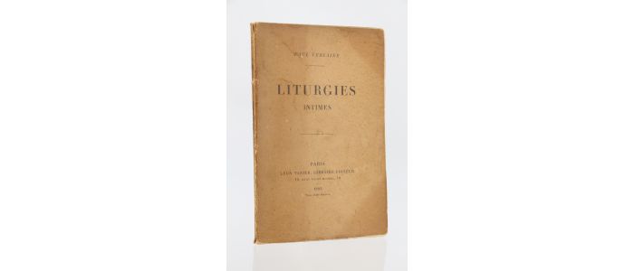 VERLAINE : Liturgies intimes - First edition - Edition-Originale.com