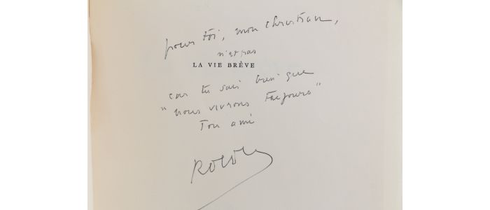 VRIGNY : La vie brève - Libro autografato, Prima edizione - Edition-Originale.com