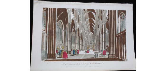 Vue d'optique - L'Intérieur de l'Abbaye de Westminster - Prima edizione - Edition-Originale.com