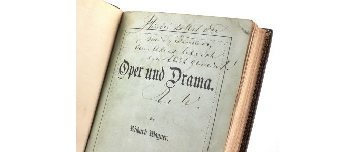 WAGNER : Oper und Drama - Autographe, Edition Originale - Edition-Originale.com