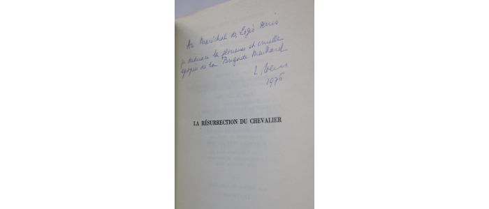 WEISS : La résurrection du chevalier - Autographe, Edition Originale - Edition-Originale.com