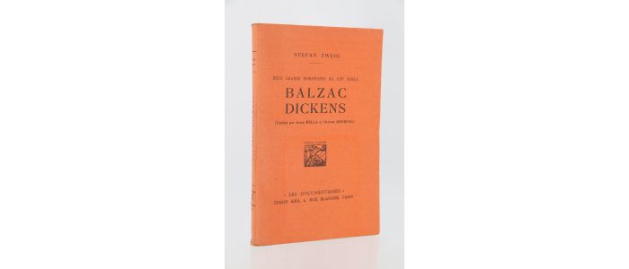 ZWEIG : Balzac-Dickens - Edition Originale - Edition-Originale.com