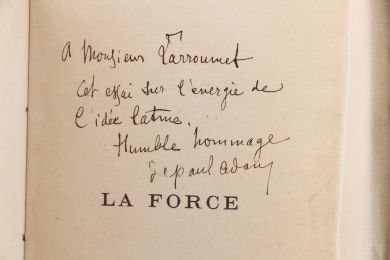 ADAM : La force - Libro autografato, Prima edizione - Edition-Originale.com