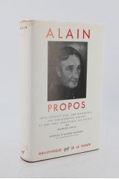 ALAIN : Propos - Prima edizione - Edition-Originale.com