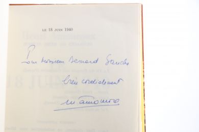 AMOUROUX : Le 18 Juin 1940 - Signed book, First edition - Edition-Originale.com