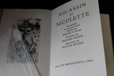 ANONYME : Aucassin et Nicolette. Chantefable du treizième siècle adaptée par Maurice Pons - Edition-Originale.com