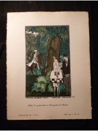Vous avez vu ? Cette petite. Robe de promenade en Parquetine de Rodier. (La Gazette du Bon ton, n°4. Année 1920 - Planche 24 ) - Prima edizione - Edition-Originale.com