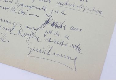 APOLLINAIRE : Lettre autographe signée inédite adressée à Jean Royère après la sortie d'Alcools : 