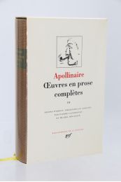 APOLLINAIRE : Oeuvres en proses, Tome III  - Erste Ausgabe - Edition-Originale.com
