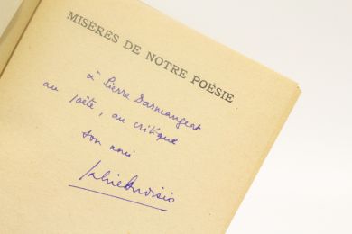 AUDISIO : Misères de notre poésie - Autographe, Edition Originale - Edition-Originale.com