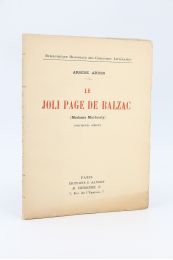 BALZAC : Le joli page de Balzac (Madame Marbouty) - Edition Originale - Edition-Originale.com
