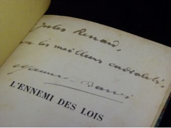 BARRES : L'ennemi des lois - Signiert, Erste Ausgabe - Edition-Originale.com